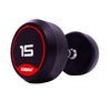 JORDAN® Rubber Dumbbells - Up to 70kg (Red)