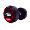 JORDAN® Rubber Dumbbells - Up to 70kg (Red)