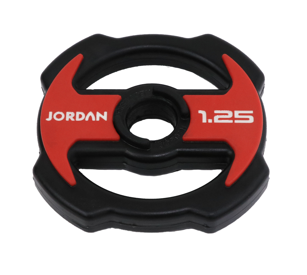 SAVE 50 JORDAN Ignite V2 Urethane Studio Barbell Plates Red