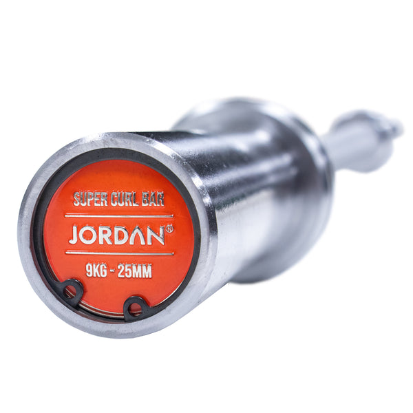 Jordan Fitness Steel Series Super Curl Bar with bearings