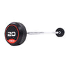 JORDAN® Rubber Barbells - Straight Bar (Red)