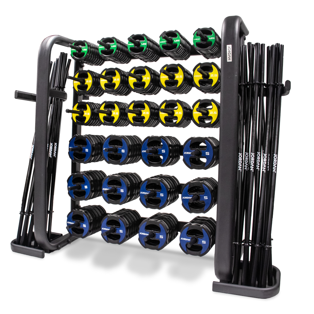JORDAN® Studio Barbell Racks (Holds 30 Sets) | Jordan Fitness ...