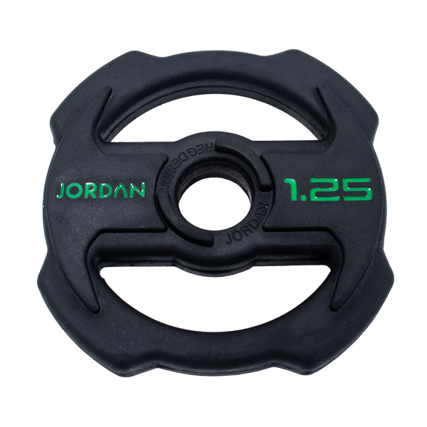 SAVE 50%! JORDAN® Ignite V2 Rubber Studio Barbell Plates 1.25kg (Discontinued)
