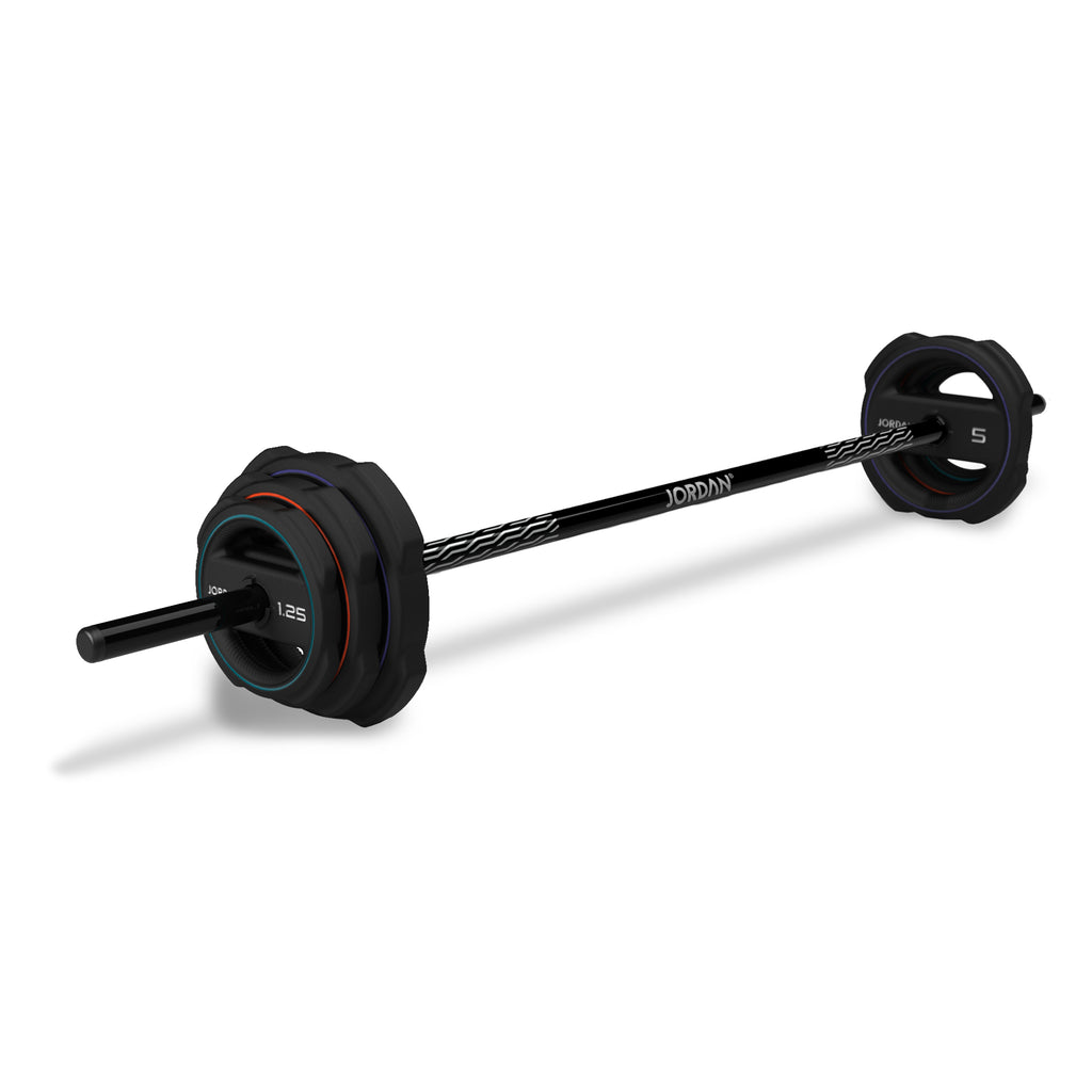 Pump ™ Rubber Studio Barbell Sets & Plates | Jordan Fitness | Commercial Gym Equipment & Gym Design