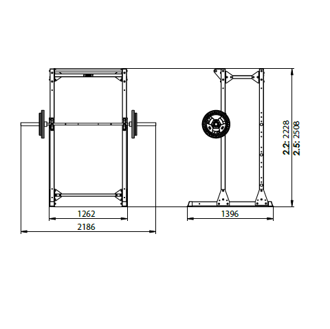 Jordan Fitness Ultimate Strength Half Rack (free-standing)