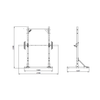 Freestanding Quarter Gym Rack Jordan Fitness