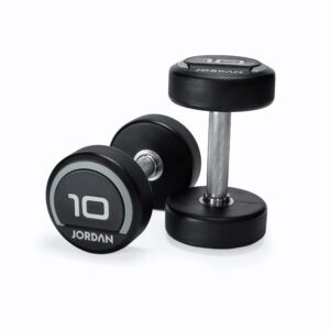 JORDAN Urethane Dumbbell Sets - Grey