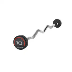 JORDAN 10-45kg Curl Urethane Fixed Barbell Set