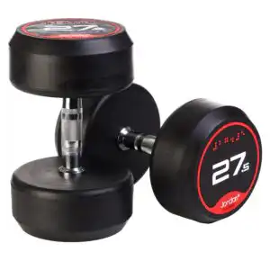 JORDAN Rubber Dumbbell Sets - Red