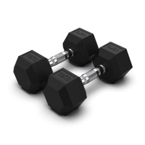 JORDAN Hex Rubber Dumbbell Sets